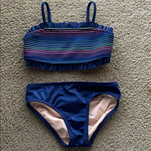 Crewcuts Other - Crewcuts rainbow smock bikini size 4-5